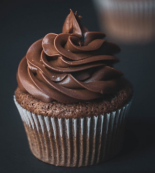 Image photo: a keto-friendly version of chocolate cupcake