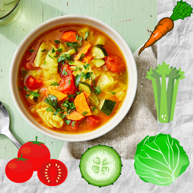 Image photo: Green cabbage diet soup recipe